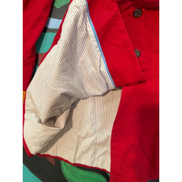 Anthropologie Elevenses Pansy Corset Lace Up Trench Coat – Size 2 (Fits 2–4) - Picture 5 of 10